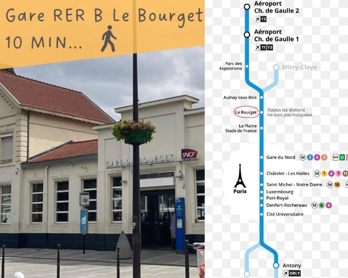 L'Eiffel - Self Checking, 20Min From Paris Apartment Drancy Exterior foto